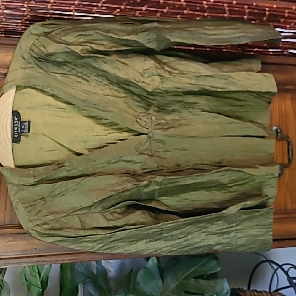 Citron Santa Monica Linen blend Jacket Size Petite M